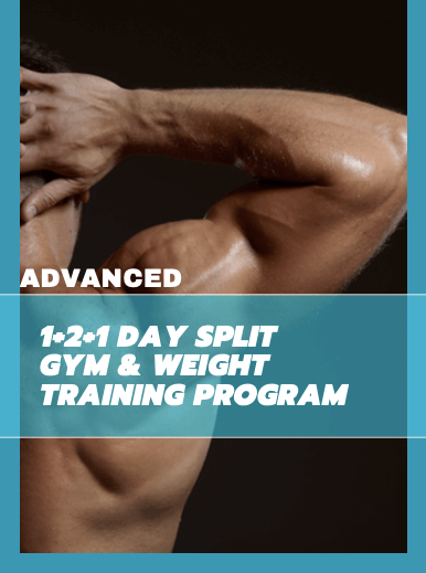 Men Advanced 1+2+1-Day Split Training Program