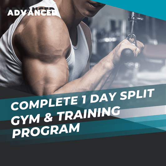 Men Advanced 1-Day Split Training Program