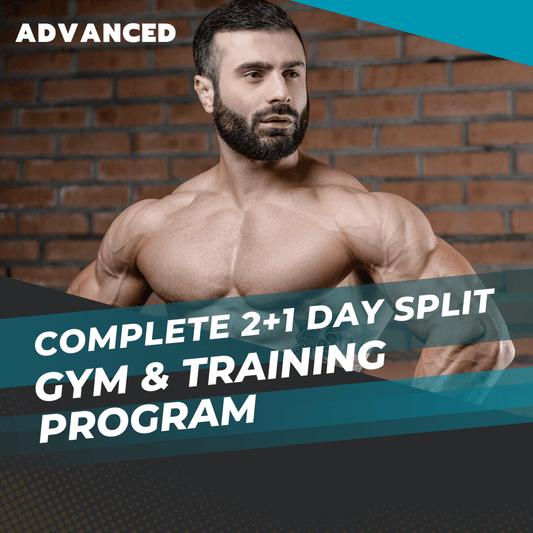Men Advanced 2+1-Day Split Training Program
