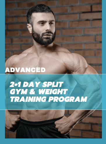 Men Advanced 2+1-Day Split Training Program