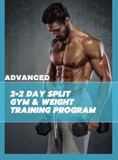 Men Advanced 2+2-Day Split Training Program