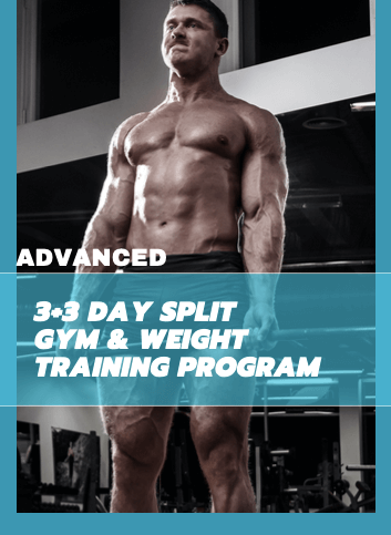 Men Advanced 3+3-Day Split Training Program