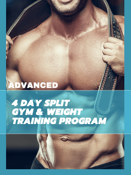 Men Advanced 4-Day Split Training Program