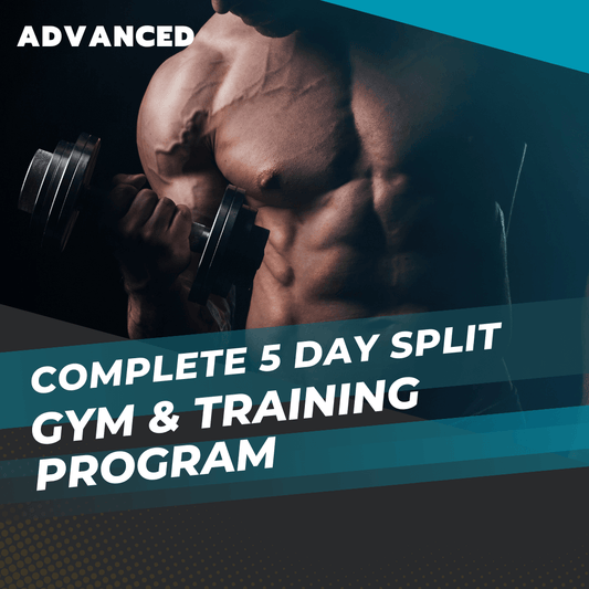 Men Advanced 5-Day Split Training Program