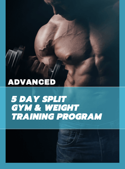 Men Advanced 5-Day Split Training Program