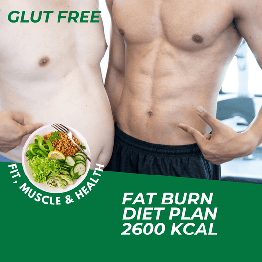 Men Glut Free 2600 kcal Fat Burn Diet
