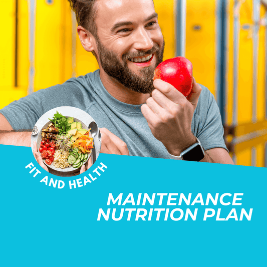 Maintenance Nutrition plan for Men