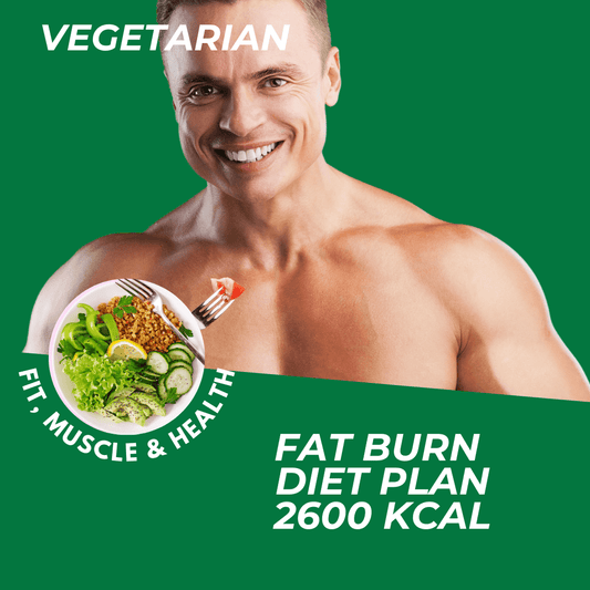 Men Vegetarian 2600kcal Fat Burn Diet