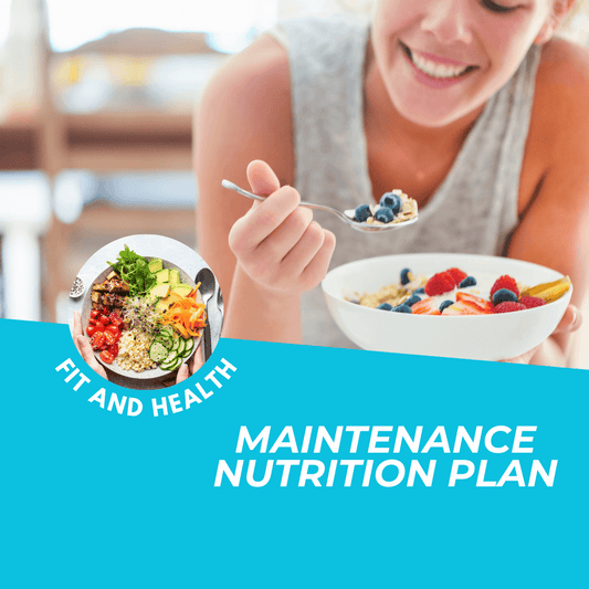Maintenance Nutrition plan for Women